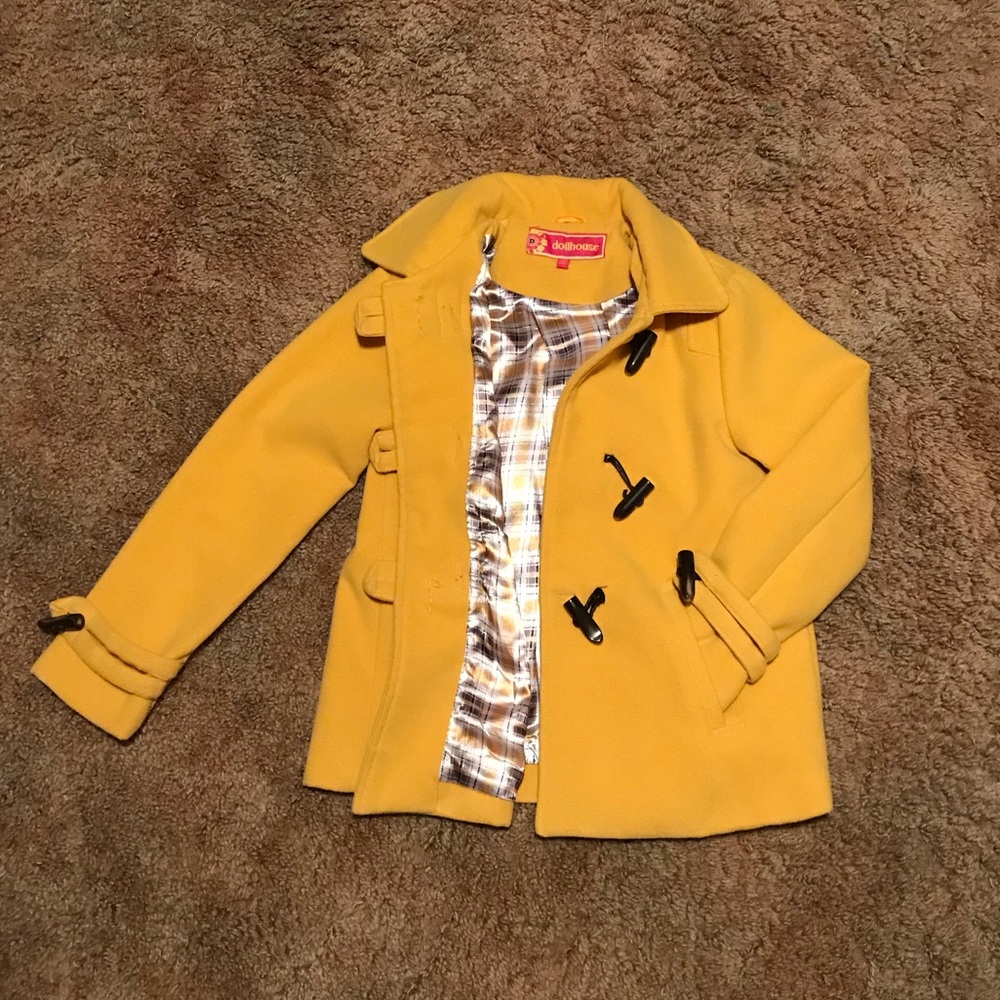 Yellow Girls Coat